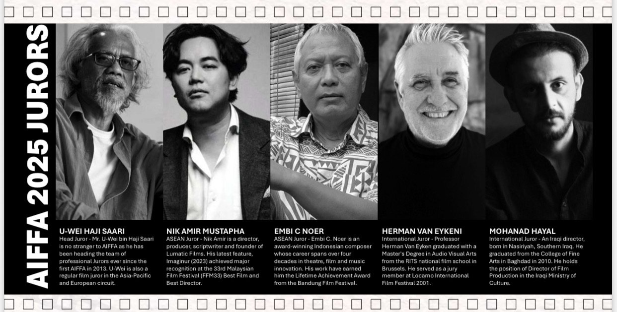 Official AIFFA 2025 Jurors card listing Mohanad Hayal as International Juror